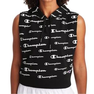 Champion Womens Campus Sleeveless Hoodie - M